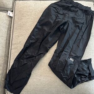 REI Black Outdoor Rainier Rain Pants - Kids' Large 14-16